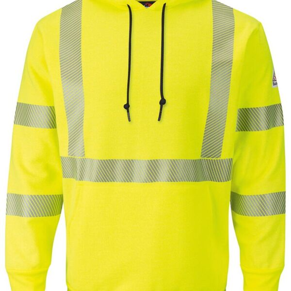 Men's Tall Hi-Visibility Hooded Sweatshirt Thumbnail